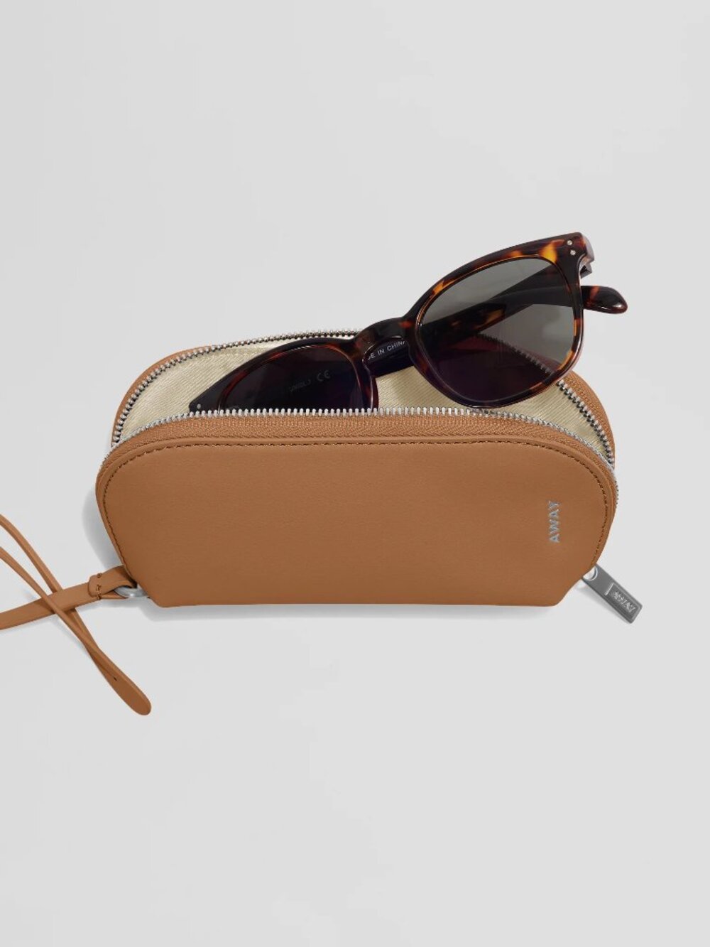 Away Sunglasses Pouch — Tan/Camel